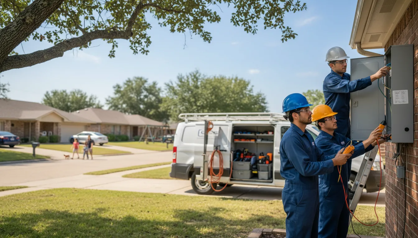 Certified electrician providing emergency electrical services in Paint Rock, TX